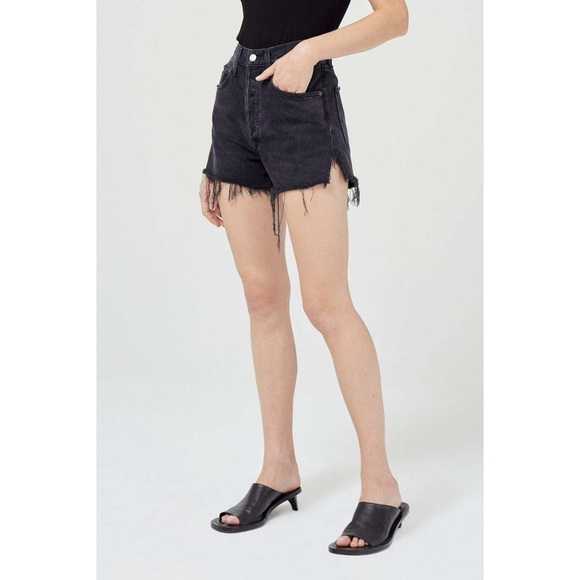 Agolde Dee Vintage High Rise Short washed black - Picture 2 of 10